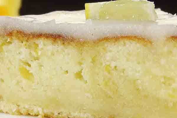лимонный пирог с глазурью