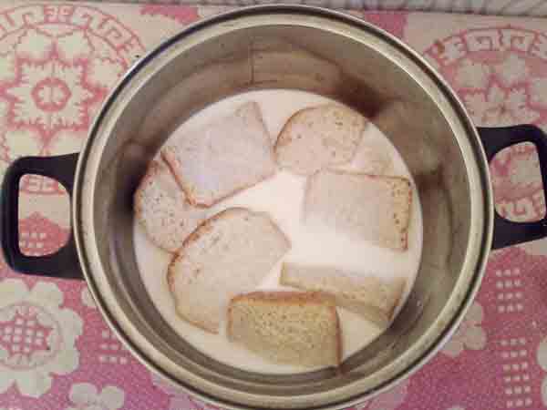 Фото замоченного хлеба в молоке
