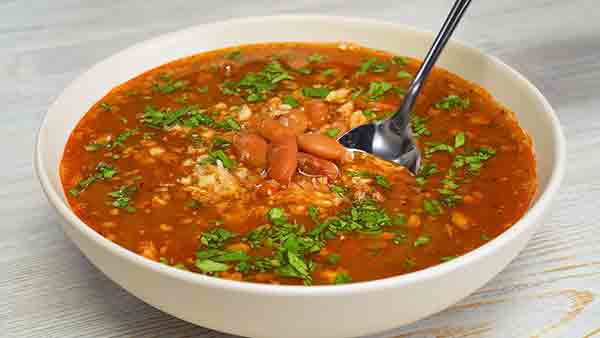 Суп из красной фасоли